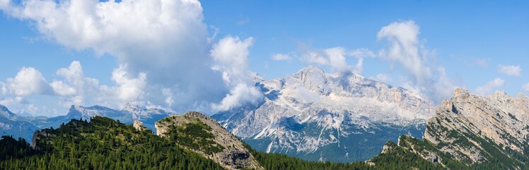 View from hiking near Cristallo mountain - Italy