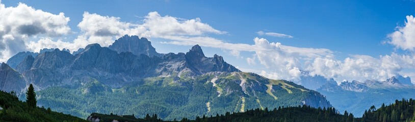 View from hiking near Cristallo mountain - Italy