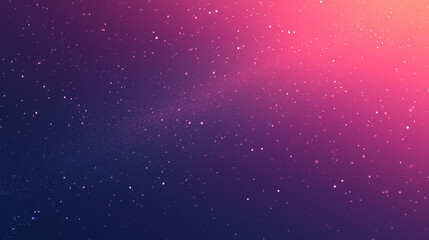 Cosmic Dust Sparkles in Gradient Background With Bright Pink Hue and Specks of Light