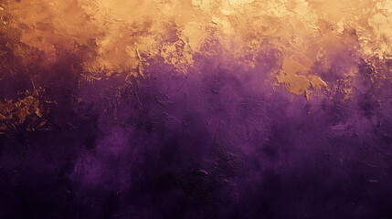 Obraz premium Gradient Gold to Purple Rough Abstract Texture with Metallic Elements