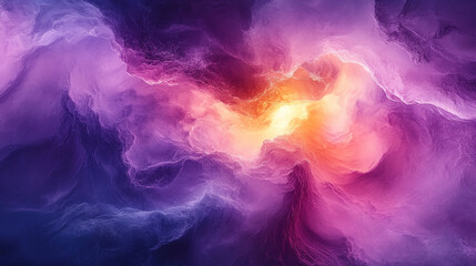 Fototapeta premium A vibrant and colorful abstract background showcasing swirling clouds of purple, orange, and blue, perfect for creative projects.