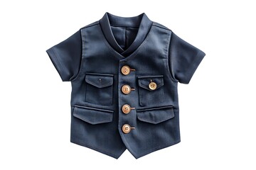 blue shirt isolated on white