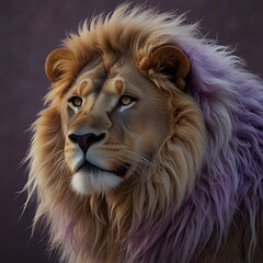 Naklejka premium King of the Savannah: Majestic Presence