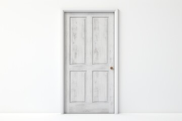 White wooden door white background architecture protection.