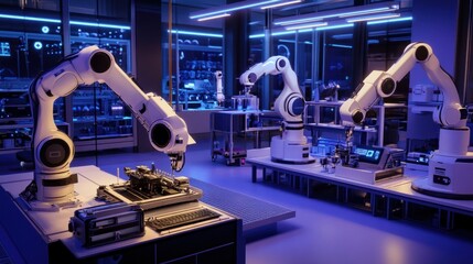 Robotic Arms in a Modern Laboratory
