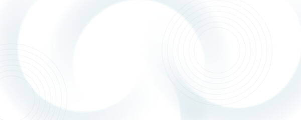 white abstract geometric background with circle lines