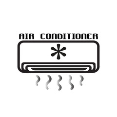 AC outdoor unit icon vector isolated	