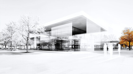 ghostly architectural projections