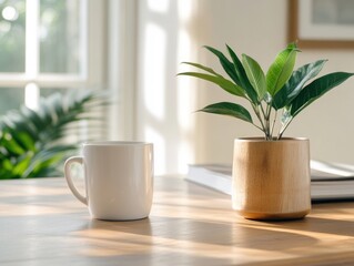 A serene office with motivational posters, inspiring an entrepreneur to seek new funding paths