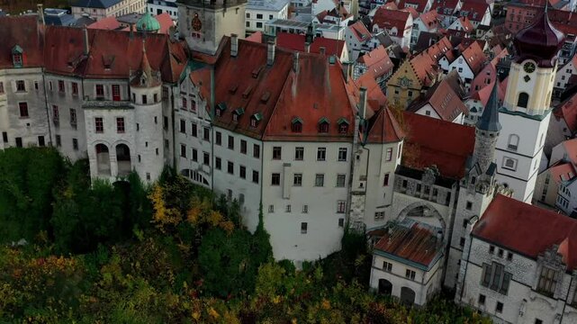 Aerial view of the town centre of Tuttlingen, Black Forest, Baar, Heuberg, Baden-Württemberg, Germany