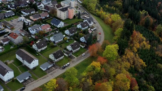 Aerial view of the town centre of Tuttlingen, Black Forest, Baar, Heuberg, Baden-W&uuml;rttemberg, Germany