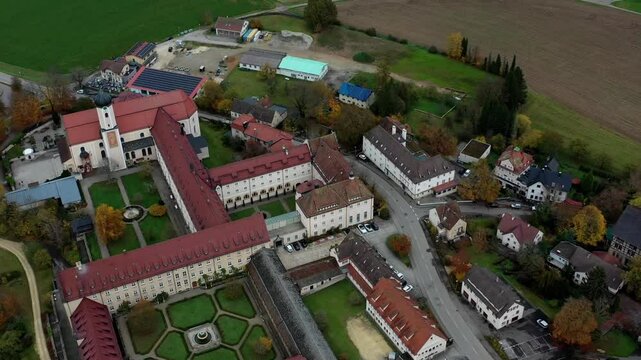 Aerial view of the town centre of Tuttlingen, Black Forest, Baar, Heuberg, Baden-W&uuml;rttemberg, Germany