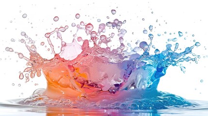  An isolated liquid image on a pristine white background. The liquid has a smooth and flowing texture. There are highlights and reflections that add a touch of elegance. The white background makes the