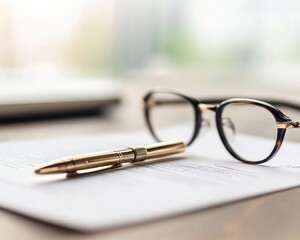 Fototapeta premium A close-up of a funding approval letter, resting on a desk next to expansion plans