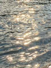 Sparkling Water Surface Under Sunlight