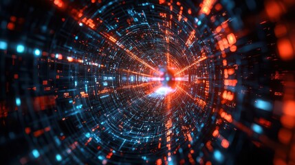 Obraz premium Digital technologies enabling circular industry solutions