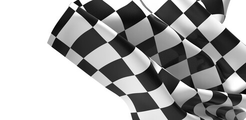 The checkered flag waves signifying the end of the race