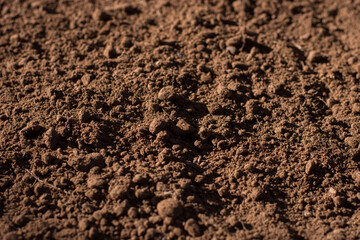 Fertile soil for cultivation, ecology concept.