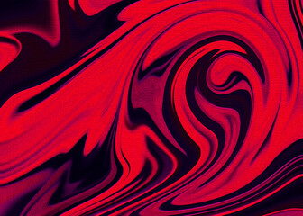red abstract background with round swirl and grain texture