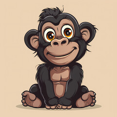 Fototapeta premium gorilla catoon cute vector image