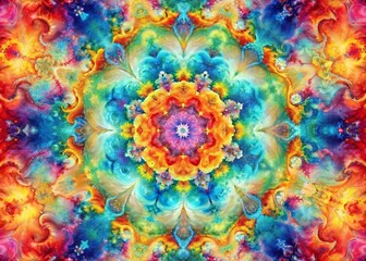 Vibrant abstract watercolor-inspired wallpaper featuring swirling patterns and textures in a kaleidoscope of bright colors perfect for adding a pop of excitement to designs.