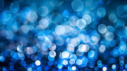 Abstract blue defocused bokeh background