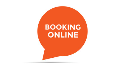 Booking online button web banner templates. Vector Illustration 
