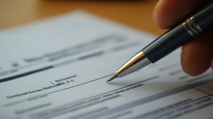 A close-up of a grant application being filled out by a nonprofit, focusing on securing funding