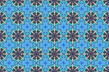 Seamless Perspective Digital Textile Symmetric Graphic Interior Fabric Texture Visual Tile Wallpaper Fashion Geometric Art Template Endless Luxury Design Shape Background Cloth Decoration Pattern.