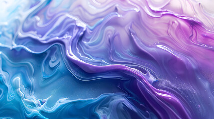 Obraz premium Abstract purple and cyan pastel fluid texture wave background