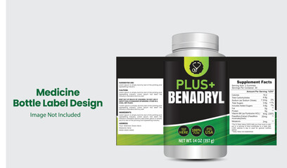 Bottle label, Package template design, Label design, mock-up design label template