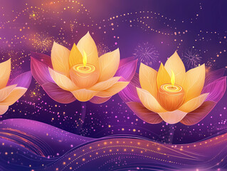 Radiant Diyas: A Playful Diwali Celebration