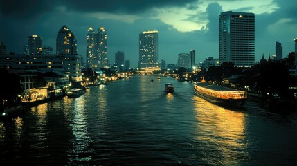 Fototapeta premium Chao Phraya River in Bangkok.
