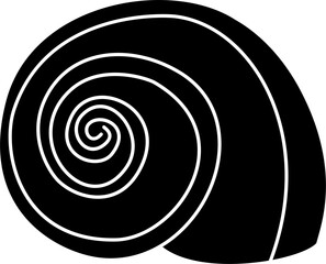 Spiral shell illustration vector