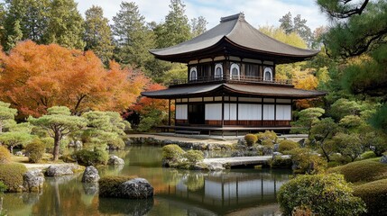 Ginkaku-ji Temple (Silver Pavilion) in Kyoto.