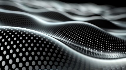 Abstract Wave Patterns with Dots and Light Effects
