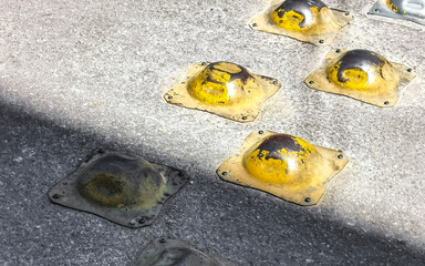 Speed limiters on the road in Mexico.