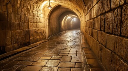 Western Wall Tunnel in Jerusalem.
