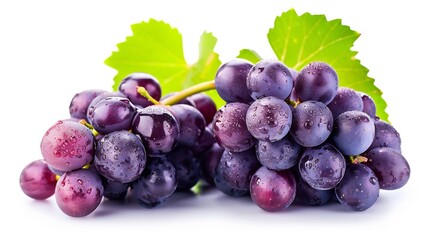 Fototapeta premium Fresh Grapes with Dew Drops