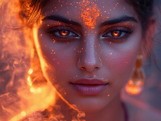 Diwali Elegance: A Glowing Moment of Serenity