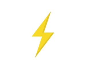 Lightning icon. thunderbolt, electric, power icon. energy, electrical sign icon. Isolated Yellow Lightning icons on white background.