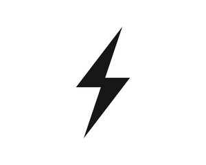 Lightning icon. thunderbolt, electric, power icon. energy, electrical sign icon. Isolated Black Lightning icons on white background.