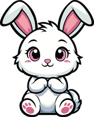 rabbit mascot logo, rabbit icon, rabbit vector, 