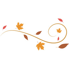 Wind Blowing Autumn Leaf