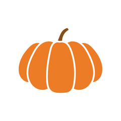 Pumpkin silhouette for fall or halloween season