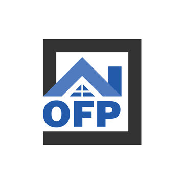 OFP letter logo design on white background. OFP logo. OFP creative initials letter Monogram logo icon concept. OFP letter design