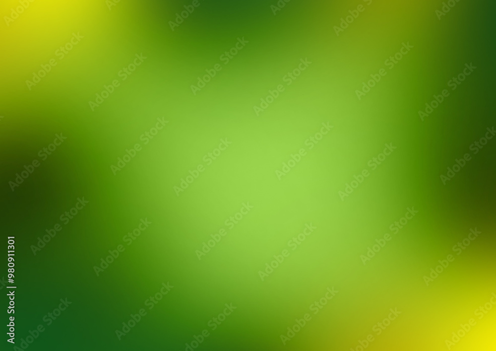 Wall mural Green colorful gradient textured blurred background