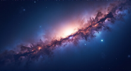 Fototapeta premium sunset over the mountains