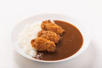 カキフライ　カレー