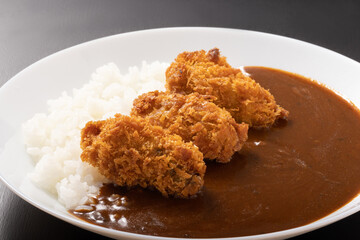 カキフライ　カレー